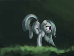 Size: 3000x2250 | Tagged: safe, artist:flusanix, marble pie, earth pony, pony, g4, high res, scared, solo