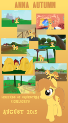 Size: 2000x3606 | Tagged: safe, artist:pegasski, oc, oc only, oc:anna autumn, earth pony, pony, legends of equestria, g4, 3d, barn, earth pony oc, female, game, game screencap, high res, mare, outdoors, screenshots, video game