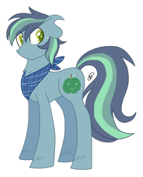 Size: 1300x1600 | Tagged: safe, artist:gallantserver, oc, oc only, oc:theodore, earth pony, pony, male, parents:shiningmac, simple background, solo, stallion, transparent background
