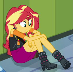 Size: 675x670 | Tagged: safe, screencap, sunset shimmer, equestria girls, equestria girls specials, g4, my little pony equestria girls: better together, my little pony equestria girls: forgotten friendship, cropped, solo