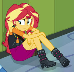 Size: 688x671 | Tagged: safe, screencap, sunset shimmer, equestria girls, equestria girls specials, g4, my little pony equestria girls: better together, my little pony equestria girls: forgotten friendship, cropped, solo