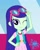 Size: 850x1050 | Tagged: safe, artist:rjp.rammy, blueberry cake, equestria girls, g4, belt, berrydorable, clothes, cute, dress, female, one eye closed, solo, sunglasses, vest, wink