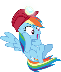 Size: 3000x3520 | Tagged: safe, artist:cloudy glow, rainbow dash, pegasus, pony, g4, the end in friend, .ai available, cute, dashabetes, female, helmet, high res, open mouth, simple background, solo, transparent background, vector