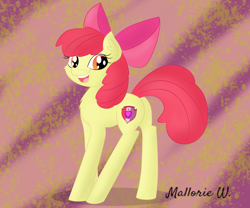 Size: 1280x1067 | Tagged: safe, artist:sugarwings-art, apple bloom, earth pony, pony, g4, female, filly, lanky, skinny, solo, thin