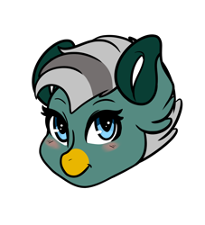 Size: 2000x2200 | Tagged: safe, artist:viktiipunk, oc, oc only, oc:duk, bird, duck, pony, bust, high res, oc is a duck, quack, smiling, solo