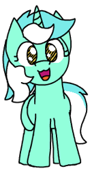 Size: 153x283 | Tagged: safe, artist:anonymouseleven, lyra heartstrings, pony, unicorn, g4, :3, female, mare, simple background, smiling, solo, transparent background