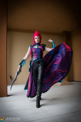Size: 1067x1600 | Tagged: safe, artist:lady ava, tempest shadow, human, g4, clothes, cosplay, costume, irl, irl human, photo, solo, sword, weapon