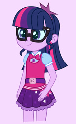 Size: 1600x2604 | Tagged: safe, artist:nightdrawing21, sci-twi, twilight sparkle, equestria girls, equestria girls series, g4, cute, female, girly, magical geodes, outfit, preteen, sci-twiabetes, solo, twiabetes, vector, younger