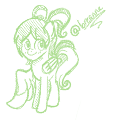 Size: 802x775 | Tagged: safe, artist:redpalette, oc, pegasus, pony, cute, female, mare, pegasus oc, pigtails, sketch, smiling, wings