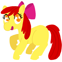 Size: 864x864 | Tagged: safe, artist:mlpsunnydaze, apple bloom, earth pony, pony, g4, female, filly, simple background, solo, transparent background