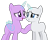 Size: 878x705 | Tagged: safe, artist:katsubases, oc, oc only, alicorn, pony, unicorn, g4, alicorn oc, bald, base, duo, duo female, eyelashes, female, grin, horn, looking at each other, mare, open mouth, open smile, raised hoof, simple background, smiling, smiling at each other, transparent background, unicorn oc, wings