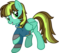 Size: 939x851 | Tagged: safe, artist:pegasski, artist:raini-bases, oc, oc only, oc:aqua haze, pegasus, pony, fallout equestria, g4, base used, eyelashes, female, looking at you, mare, open mouth, open smile, pegasus oc, raised hoof, simple background, smiling, smiling at you, solo, transparent background, wings