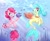 Size: 1530x1260 | Tagged: safe, artist:nedemai, pinkie pie, princess skystar, shelldon, earth pony, pony, seapony (g4), g4, my little pony: the movie, atg 2021, bioluminescent, blue eyes, blue mane, bubble, crepuscular rays, dorsal fin, eyelashes, female, fin wings, fins, fish tail, flower, flower in hair, freckles, glowing, jewelry, looking at each other, necklace, newbie artist training grounds, ocean, open mouth, open smile, pearl necklace, seaponified, seapony pinkie pie, seashell, seaweed, smiling, species swap, swimming, tail, underwater, wings