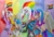 Size: 3180x2138 | Tagged: safe, artist:bsw421, oc, oc only, oc:aurora wyler, oc:horus, oc:jasmine viper, oc:prim shadow williams, classical hippogriff, dragon, earth pony, hippogriff, original species, pony, bisexual, bisexual pride flag, dragon oc, dragoness, earth pony oc, egyptian, egyptian headdress, egyptian pony, empress, female, god, goddess, headdress, high res, hippogriff oc, horus, jewelry, lesbian, lesbian pride flag, makeup, necklace, pansexual, pansexual pride flag, photo, pride, pride flag, pride month, priestess, queen, traditional art