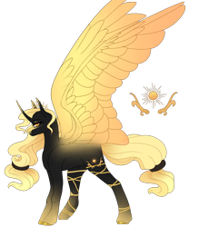 Size: 1752x2000 | Tagged: safe, artist:pokaparida, daybreaker, alicorn, pony, g4, alternate design, female, looking at you, mare, simple background, smiling, smiling at you, solo, transparent background