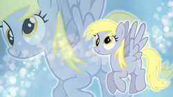Size: 1920x1080 | Tagged: safe, artist:doctor-g, artist:pegasski, edit, derpy hooves, pegasus, pony, g4, female, mare, wings, zoom layer