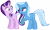 Size: 8680x5210 | Tagged: safe, artist:famousmari5, starlight glimmer, trixie, pony, unicorn, g4, absurd resolution, duo, duo female, female, looking at each other, mare, raised hoof, simple background, transparent background, vector