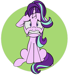 Size: 1500x1632 | Tagged: safe, artist:shadowblazearts, starlight glimmer, pony, unicorn, g4, female, floppy ears, gritted teeth, simple background, sitting, solo, transparent background, worried