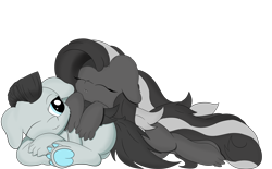 Size: 6559x4065 | Tagged: safe, artist:beigedraws, pony, absurd resolution, duo, lying down, resting