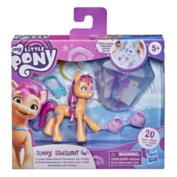 Size: 2000x2000 | Tagged: safe, sunny starscout, earth pony, pony, g5, official, accessory, box, female, hasbro logo, high res, mare, merchandise, my little pony logo, packaging, roller skates, toy, twilight sparkle's cutie mark