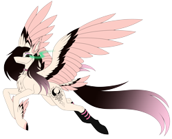 Size: 4010x3261 | Tagged: safe, artist:sadatrix, oc, oc only, pegasus, pony, colored wings, feathered fetlocks, female, mare, multicolored wings, simple background, solo, tail feathers, transparent background, wings