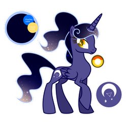 Size: 1920x1920 | Tagged: safe, artist:stardustshadowsentry, princess luna, alicorn, pony, g4, alternate design, female, looking at you, mare, simple background, smiling, smiling at you, solo, transparent background