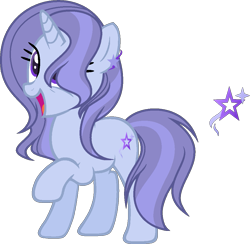 Size: 1009x984 | Tagged: safe, artist:dayspringsentryyt, oc, oc only, pony, unicorn, female, magical lesbian spawn, mare, offspring, parent:starlight glimmer, parent:trixie, parents:startrix, simple background, solo, transparent background