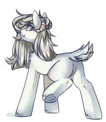 Size: 900x1043 | Tagged: safe, artist:mediasmile666, oc, oc only, pony, butt, horn, looking at you, looking back, looking back at you, plot, rear view, simple background, solo, transparent background, underhoof
