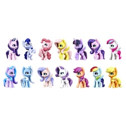 Size: 1000x1000 | Tagged: safe, applejack, argyle starshine, fluttershy, izzy moonbow, pinkie pie, pipp petals, queen haven, rainbow dash, rarity, starlight glimmer, sunny starscout, trixie, twilight sparkle, zipp storm, alicorn, earth pony, pegasus, pony, unicorn, g5, my little pony: a new generation, official, female, glasses, male, mare, stallion, toy, twilight sparkle (alicorn)