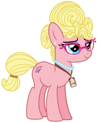 Size: 1024x1294 | Tagged: safe, artist:emeraldblast63, phyllis cloverleaf, earth pony, pony, g4, g5, adoraphyllis, cute, female, g5 to g4, generation leap, mare, simple background, solo, transparent background