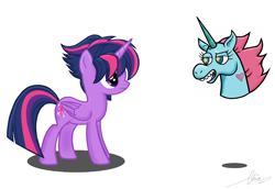 Size: 3364x2312 | Tagged: safe, artist:oinktweetstudios, twilight sparkle, alicorn, pony, castle sweet castle, g4, crossover, high res, princess pony head, star vs the forces of evil, twilight sparkle (alicorn)