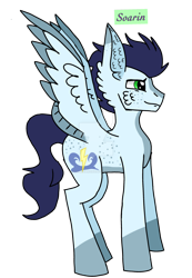 Size: 1280x1850 | Tagged: safe, artist:sammysardine, soarin', pegasus, pony, g4, male, simple background, solo, stallion, transparent background