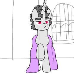 Size: 1080x1080 | Tagged: safe, artist:t.w.magicsparkel.9, oc, oc only, alicorn, pony, alicorn oc, comic, frown, horn, male, raised hoof, stallion, unamused, wings