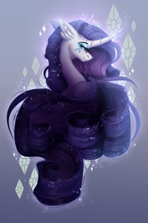 Size: 2412x3632 | Tagged: safe, artist:inspiredpixels, rarity, pony, unicorn, g4, bust, female, high res, mare, portrait, solo
