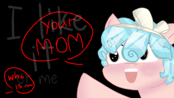 Size: 2048x1152 | Tagged: safe, cozy glow, pegasus, pony, g4, your mom