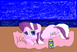 Size: 1734x1184 | Tagged: safe, diamond tiara, earth pony, pony, g4, 1000 hours in ms paint, beach, relaxing