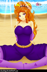 Size: 984x1501 | Tagged: safe, artist:clouddg, adagio dazzle, equestria girls, g4, breasts, busty adagio dazzle, clothes, female, looking at you, multiple variants, solo