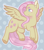 Size: 830x950 | Tagged: safe, artist:moonshade907, fluttershy, pegasus, pony, g4, cute, female, mare, polka dot background, shyabetes, solo, spread wings, unshorn fetlocks, wings