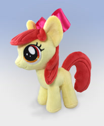 Size: 1280x1553 | Tagged: safe, artist:planetplush, apple bloom, earth pony, pony, g4, bow, female, filly, hair bow, irl, photo, plushie, solo