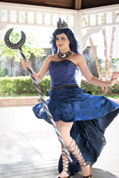 Size: 640x960 | Tagged: safe, artist:sarahndipity cosplay, princess luna, human, g4, 2016, bare shoulders, clothes, cosplay, costume, irl, irl human, photo, sleeveless, strapless
