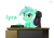 Size: 2927x2034 | Tagged: safe, artist:nightfury2020, lyra heartstrings, pony, unicorn, g4, female, high res, mare, office, simple background, solo, text, white background
