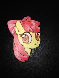 Size: 780x1040 | Tagged: safe, artist:megabait, apple bloom, earth pony, pony, g4, craft, handmade, magnet