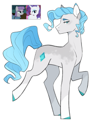 Size: 1167x1484 | Tagged: safe, artist:pandemiamichi, maud pie, rarity, oc, oc only, earth pony, pony, g4, female, lesbian, magical lesbian spawn, male, offspring, parent:maud pie, parent:rarity, parents:rarimaud, screencap reference, ship:rarimaud, shipping, simple background, stallion, transparent background