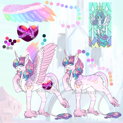 Size: 1272x1273 | Tagged: safe, artist:malinraf1615, princess flurry heart, alicorn, pony, g4, :p, alternate hairstyle, chest fluff, female, leonine tail, mare, markings, older, older flurry heart, raised hoof, raised leg, reference sheet, solo, tongue out, unshorn fetlocks