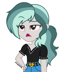 Size: 1320x1448 | Tagged: safe, artist:skyfallfrost, oc, oc only, oc:ivory crescendo, equestria girls, g4, clothes, female, shirt, simple background, solo, transparent background