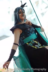 Size: 1365x2048 | Tagged: safe, artist:sarahndipity cosplay, artist:silverscotty photography, queen chrysalis, human, g4, 2017, clothes, cosplay, costume, facebook, irl, irl human, photo