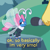 Size: 1000x1000 | Tagged: safe, artist:apatheticxaddict, fluttershy, seabreeze, breezie, pegasus, pony, g4, it ain't easy being breezies, my little pony: friendship is magic, basically i'm very smol, dexterous hooves, female, implied fluttershy, male, meme, microphone, offscreen character, ponified meme, size difference, smol, solo focus, subtitles, transparent wings, unshorn fetlocks, wings