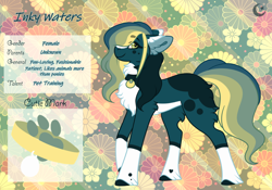 Size: 3500x2454 | Tagged: safe, artist:nobleclay, oc, oc only, oc:inky waters, earth pony, pony, female, high res, mare, solo