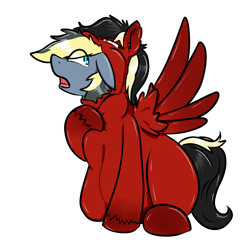 Size: 900x900 | Tagged: safe, artist:happydeadpony, oc, oc only, oc:safe stead, oc:scarlet sound, pegasus, pony, brother and sister, female, male, pegasus oc, safe & sound, siblings, simple background, vore