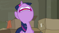 Size: 1280x720 | Tagged: safe, screencap, twilight sparkle, alicorn, pony, g4, season 6, the saddle row review, female, gums, mare, nose in the air, open mouth, solo, twilight sparkle (alicorn)